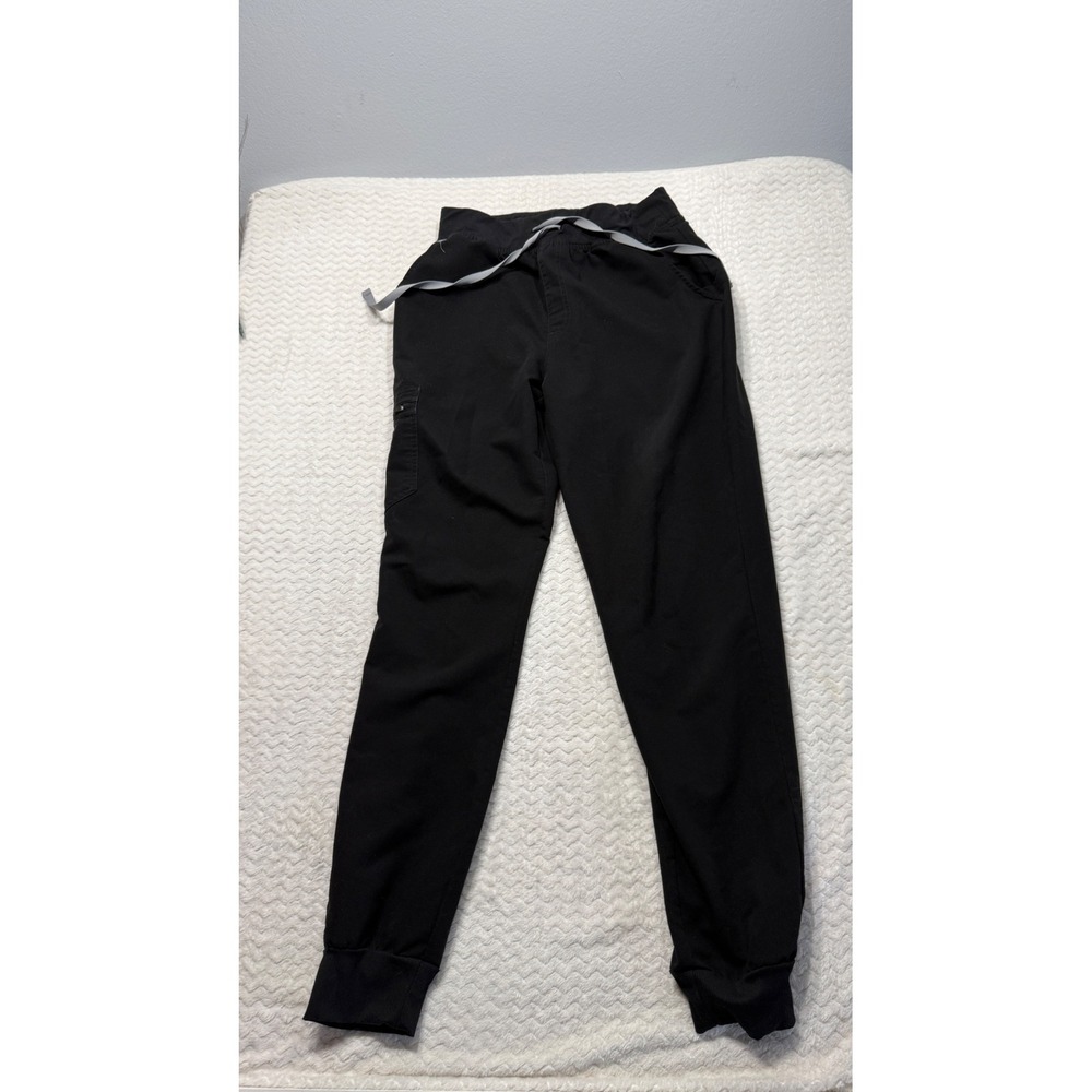 FIGS Technical Collection Women Black Scrub Jogger Pants Size Medium Tall M/T